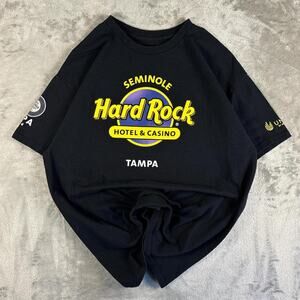Hard Rock Cafe Tampa Seminole hotel casino shirt size large black